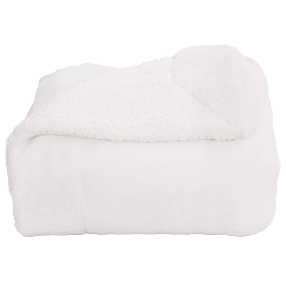 Produktbild för Kastfilt Vit 220 x 240 cm Fleece