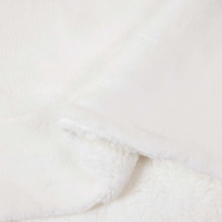 Produktbild för Kastfilt Vit 240 x 270 cm Fleece