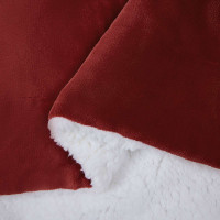 Produktbild för Kastfilt Bordeaux Röd 130 x 150 cm Fleece
