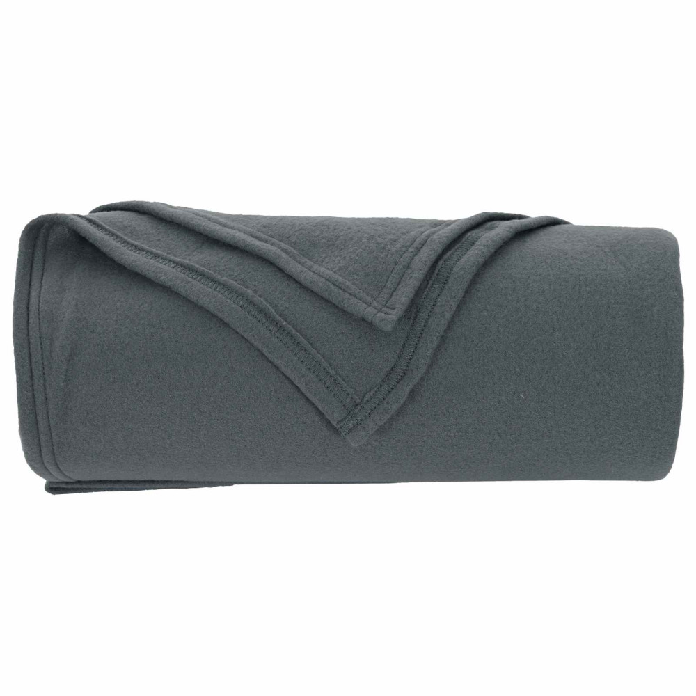 Produktbild för Kastfilt Mörkgrå 170 x 130 cm Fleece