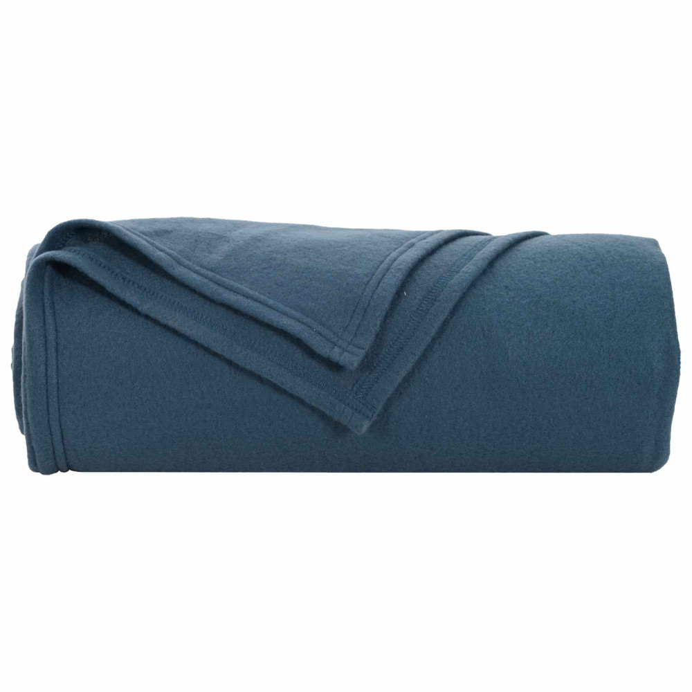 Produktbild för Kastfilt Mörkblå 270 x 240 cm Fleece