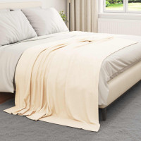 Produktbild för Kastfilt Kräm 200 x 150 cm Fleece
