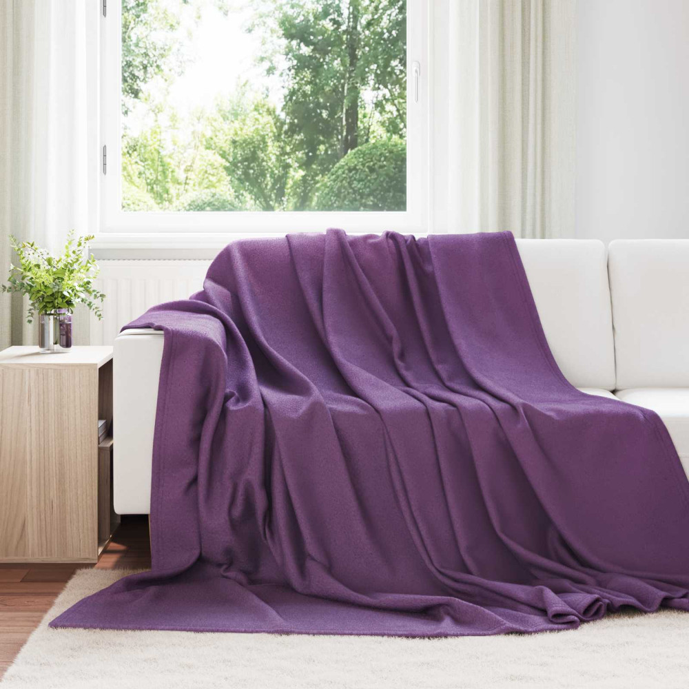 Produktbild för Kastfilt Lila 270 x 240 cm Fleece