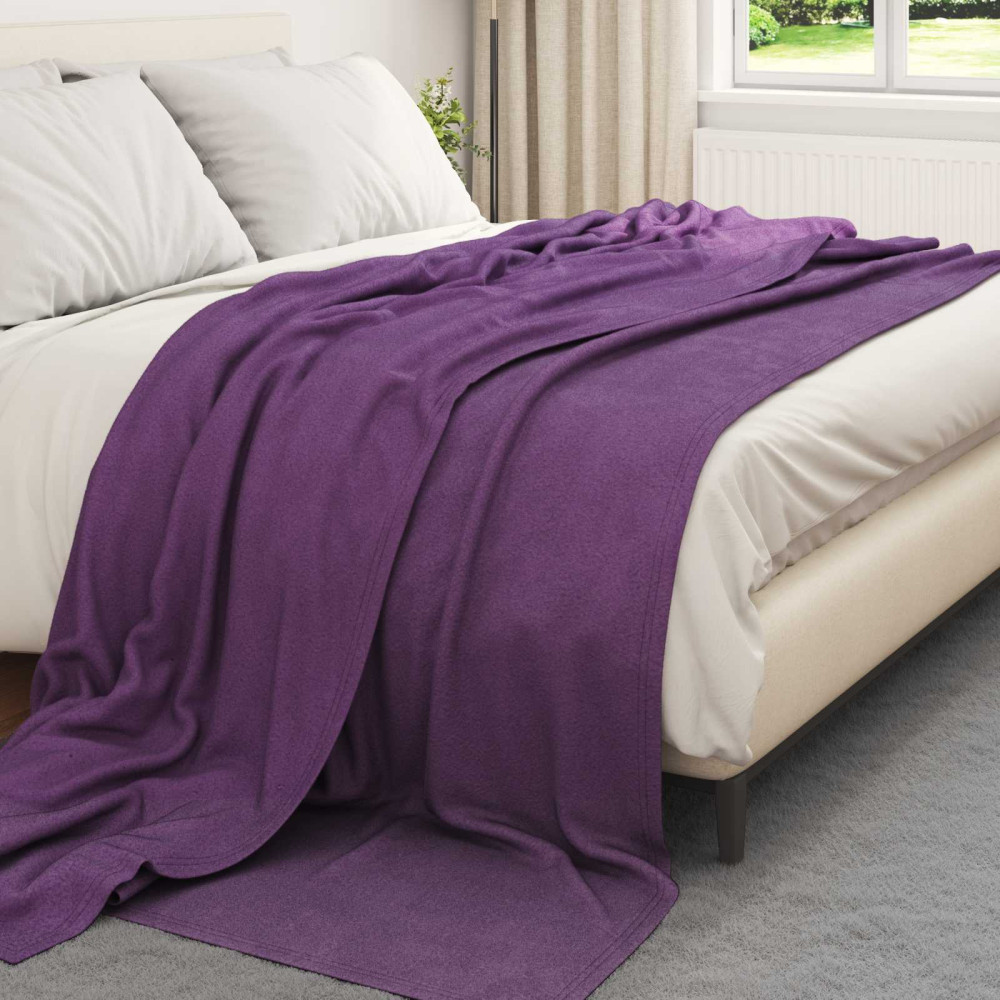 Produktbild för Kastfilt Lila 270 x 240 cm Fleece