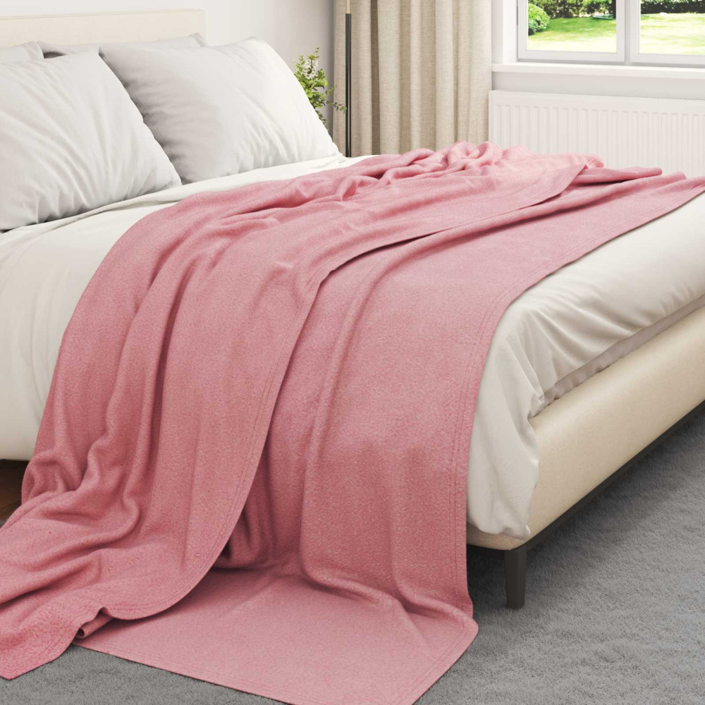 Produktbild för Kastfilt Rosa 270 x 240 cm Fleece