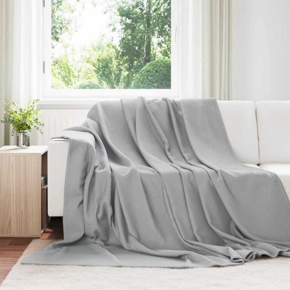 Produktbild för Filtar 6 pcs Grå 270 x 240 cm Fleece