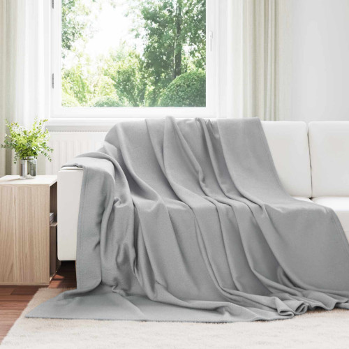 vidaXL Filtar 6 pcs Grå 270 x 240 cm Fleece
