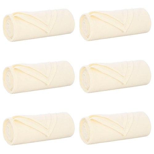 vidaXL Filtar 6 pcs Kräm 200 x 150 cm Fleece