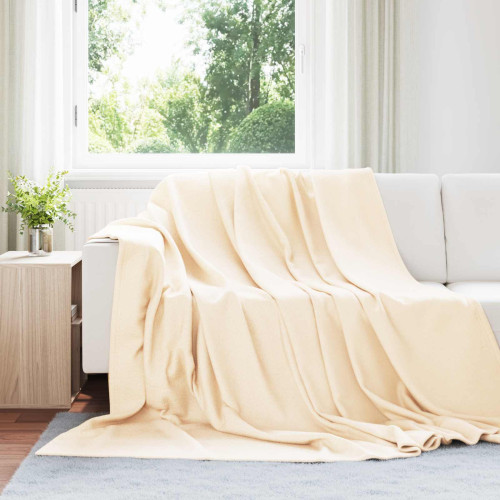 vidaXL Filtar 6 pcs Kräm 240 x 220 cm Fleece