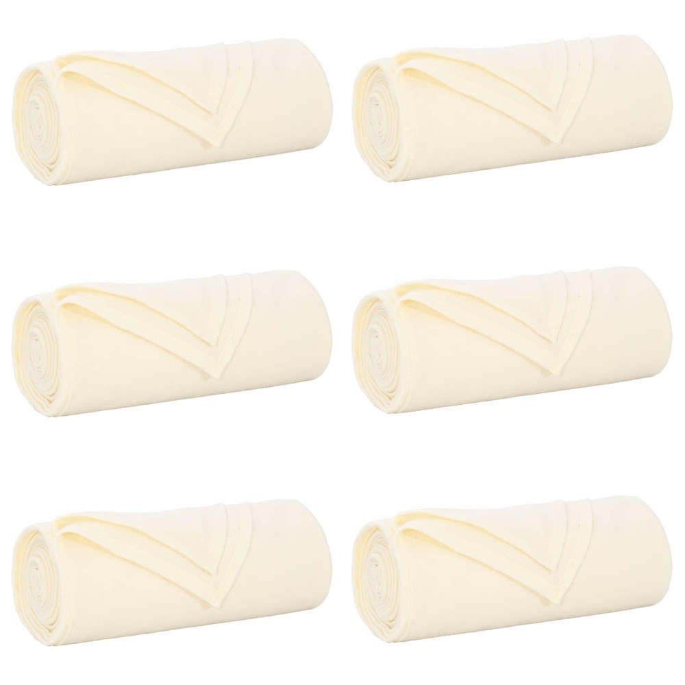 Produktbild för Filtar 6 pcs Kräm 270 x 240 cm Fleece