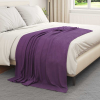 Produktbild för Filtar 6 pcs Lila 170 x 130 cm Fleece