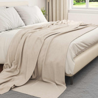 Produktbild för Filtar 24 pcs Beige 240 x 220 cm Fleece