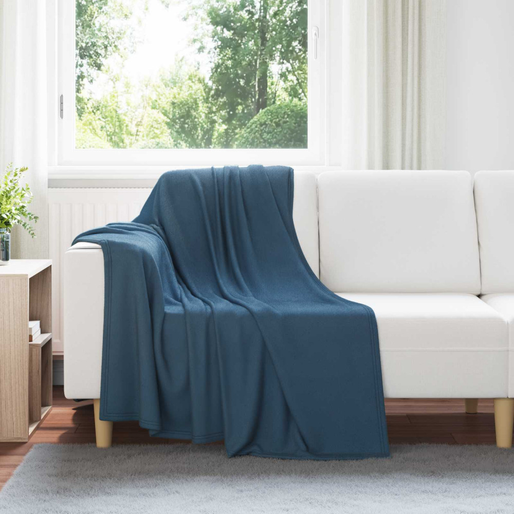 Produktbild för Filtar 24 pcs Mörkblå 170 x 130 cm Fleece