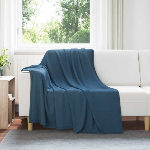 vidaXL Filtar 24 pcs Mörkblå 200 x 150 cm Fleece