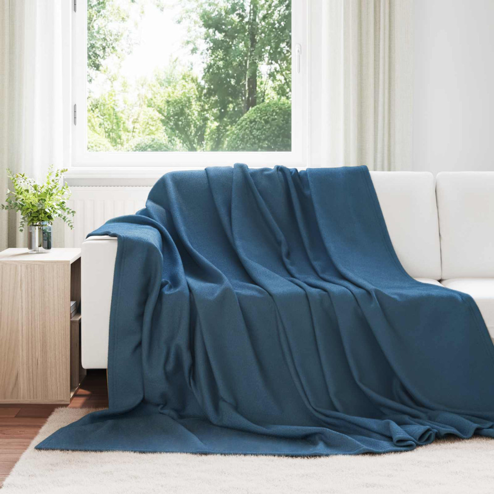 Produktbild för Filtar 24 pcs Mörkblå 270 x 240 cm Fleece
