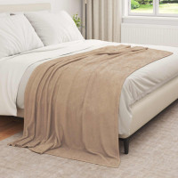 Produktbild för Kastfilt Kamel 210 x 140 cm Fleece