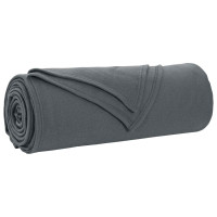 Produktbild för Kastfilt Mörkgrå 350 x 270 cm Fleece