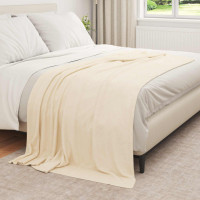 Produktbild för Filtar 6 pcs Kräm 210 x 140 cm Fleece