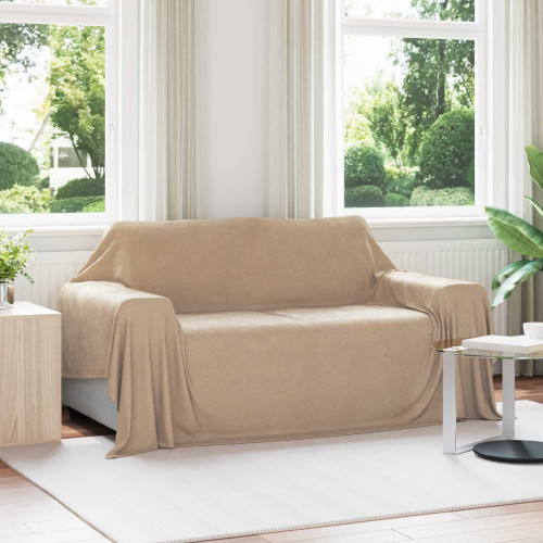 vidaXL Filtar 6 pcs Kamel 280 x 210 cm Fleece