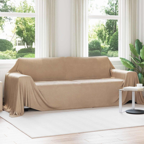 vidaXL Filtar 6 pcs Kamel 350 x 270 cm Fleece