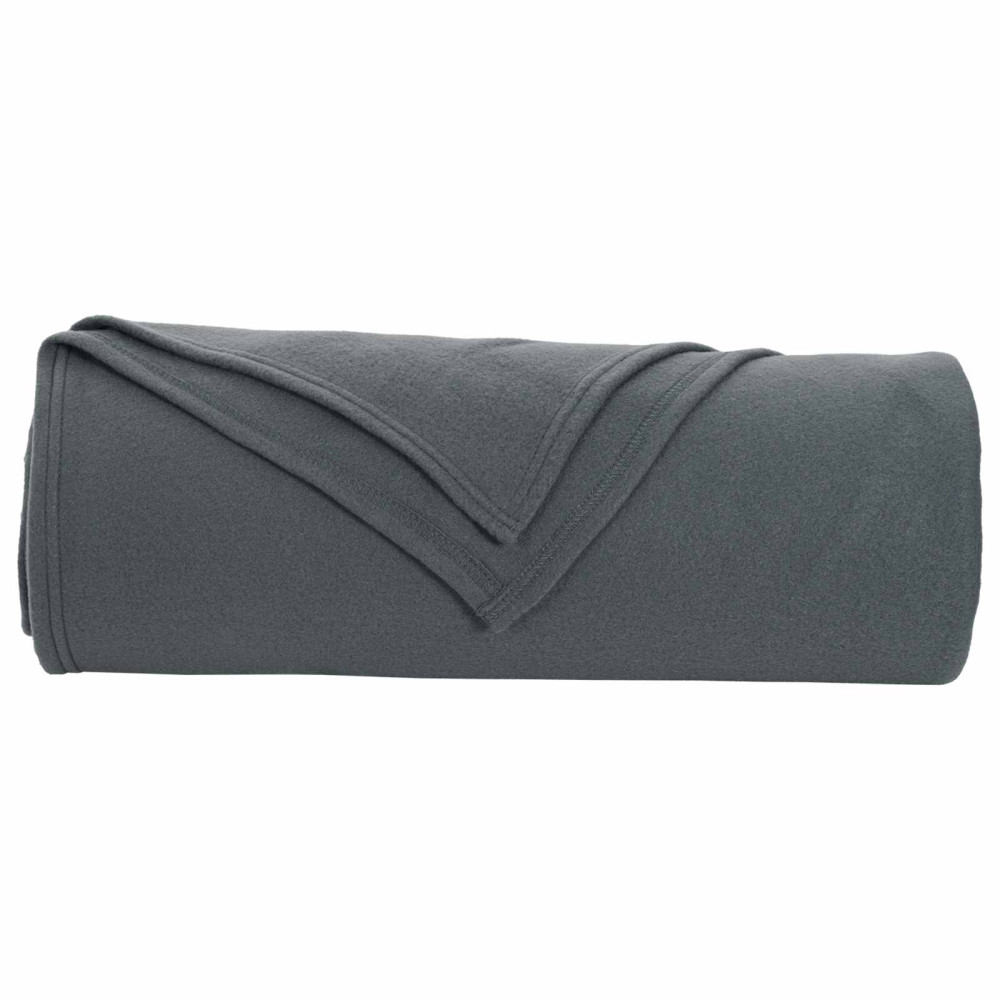 Produktbild för Filtar 6 pcs Mörkgrå 210 x 140 cm Fleece