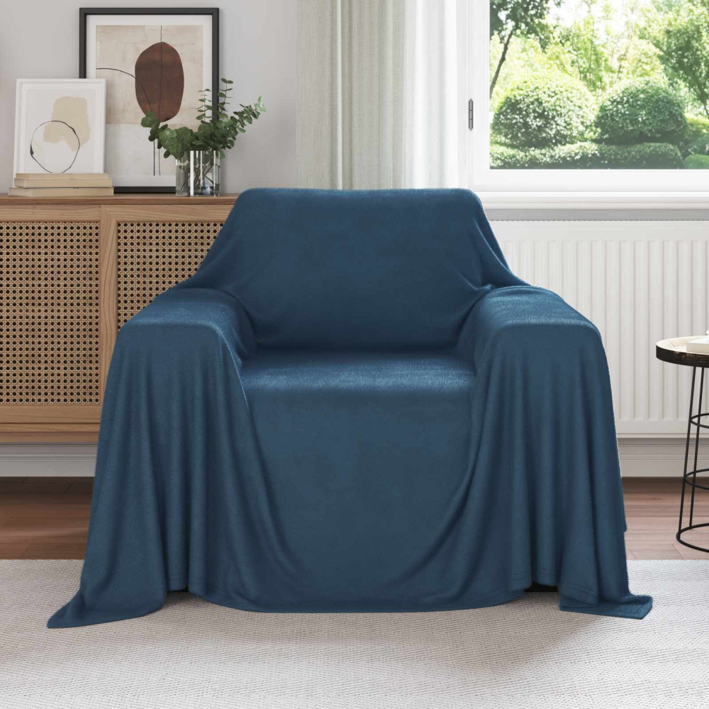Produktbild för Filtar 6 pcs Mörkblå 210 x 140 cm Fleece
