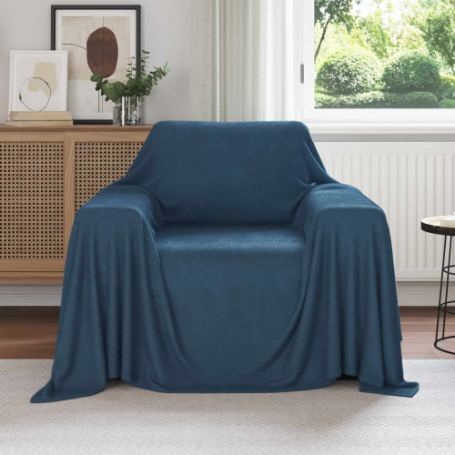 vidaXL Filtar 6 pcs Mörkblå 210 x 140 cm Fleece