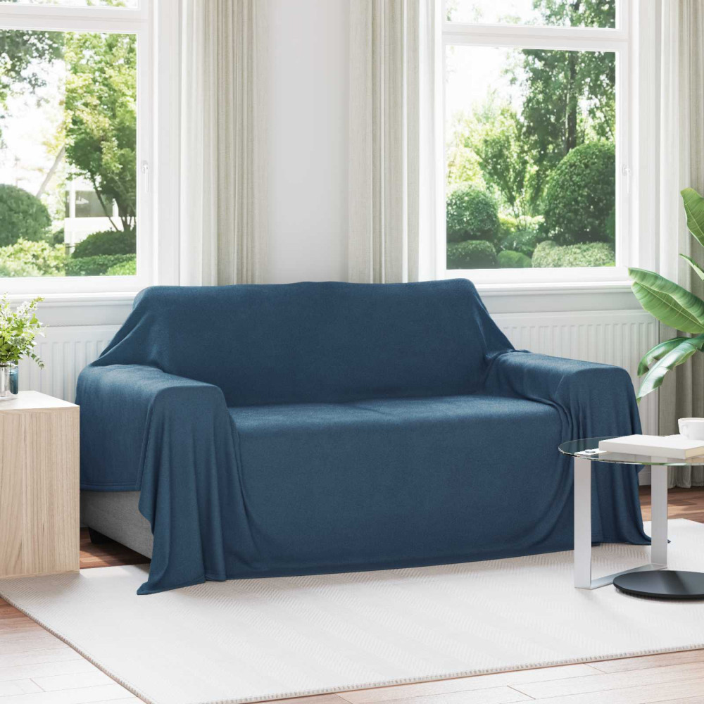 Produktbild för Filtar 6 pcs Mörkblå 280 x 210 cm Fleece