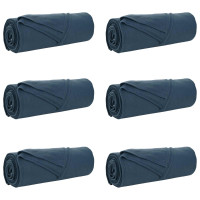 Produktbild för Filtar 6 pcs Mörkblå 280 x 210 cm Fleece