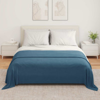 Produktbild för Filtar 6 pcs Mörkblå 280 x 210 cm Fleece
