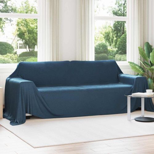 vidaXL Filtar 6 pcs Mörkblå 350 x 270 cm Fleece