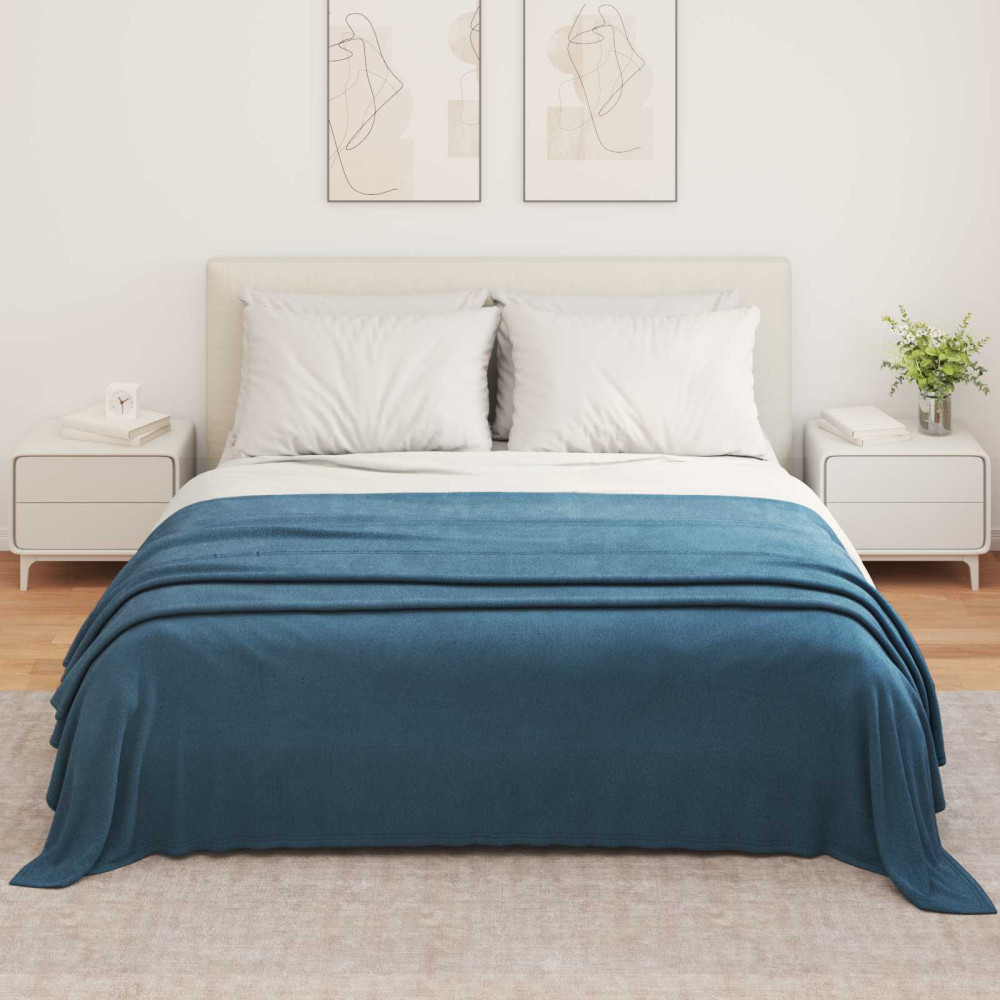 Produktbild för Filtar 6 pcs Mörkblå 350 x 270 cm Fleece