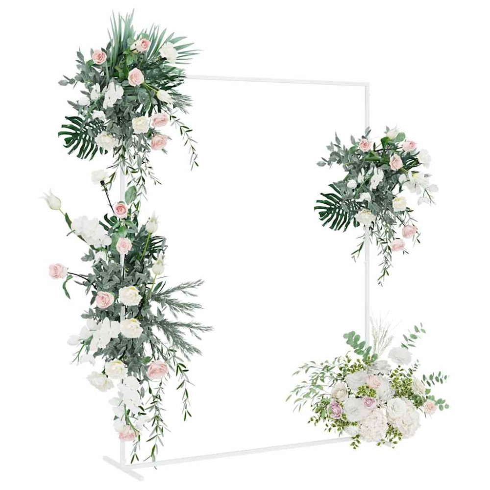 Produktbild för Bröllopsbåge Vit 150 x 49,5 x 200 cm Stål