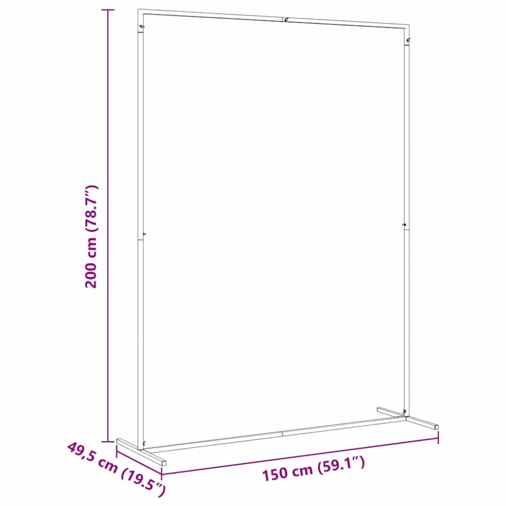 Produktbild för Bröllopsbåge Vit 150 x 49,5 x 200 cm Stål