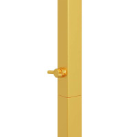 Produktbild för Bröllopsbåge Guld 150 x 49,5 x 200 cm Stål