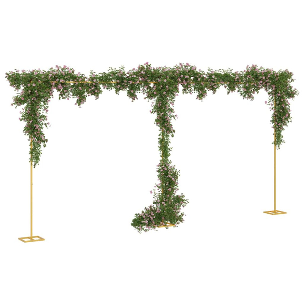 Produktbild för Bröllopsbåge Guld 657 x 35 x 300 cm Stål