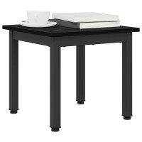 Produktbild för Kaffeebord Svart Ek 40 x 40 x 36 cm Konstruerat trä