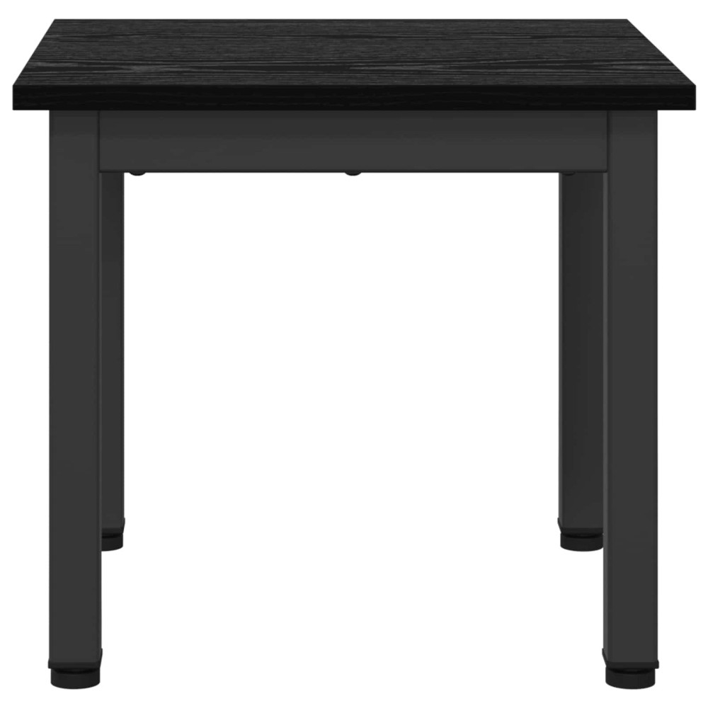 Produktbild för Kaffeebord Svart Ek 40 x 40 x 36 cm Konstruerat trä