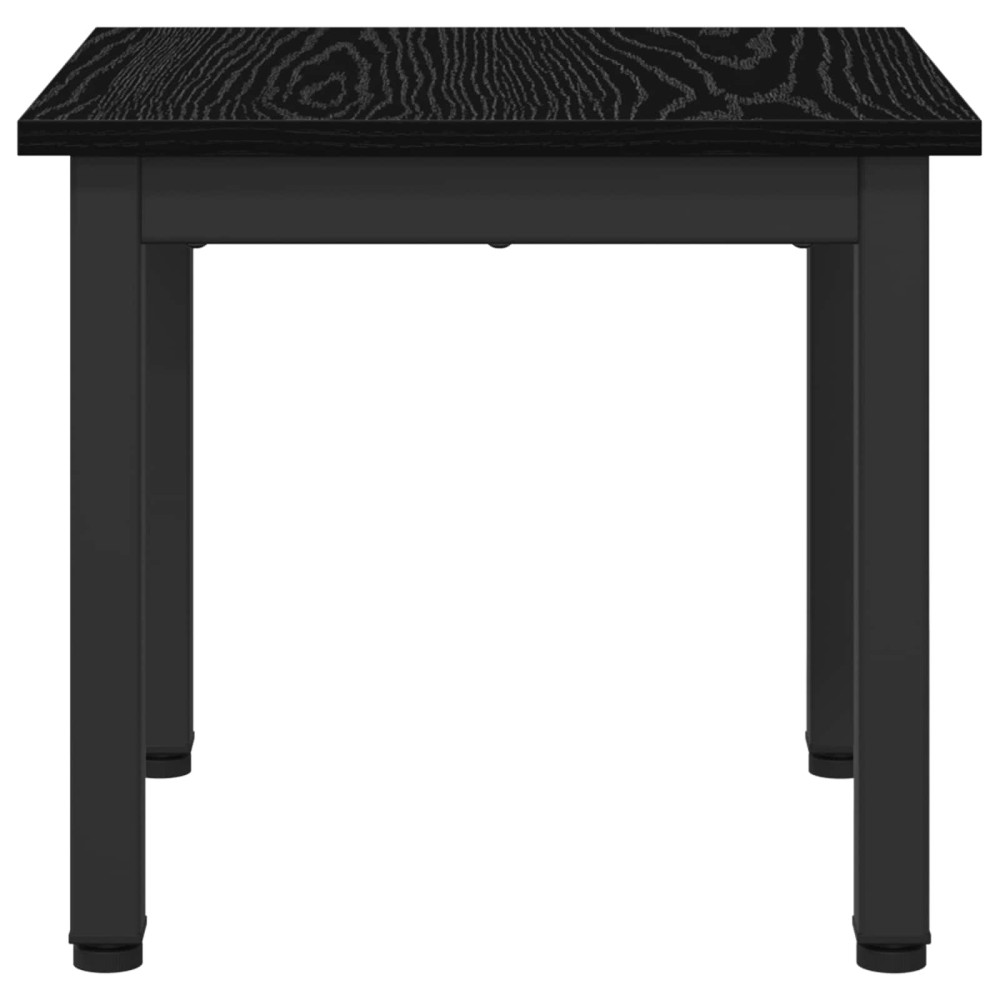 Produktbild för Kaffeebord Svart Ek 40 x 40 x 36 cm Konstruerat trä
