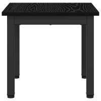 Produktbild för Kaffeebord Svart Ek 40 x 40 x 36 cm Konstruerat trä