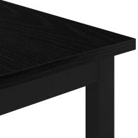 Produktbild för Kaffeebord Svart Ek 40 x 40 x 36 cm Konstruerat trä