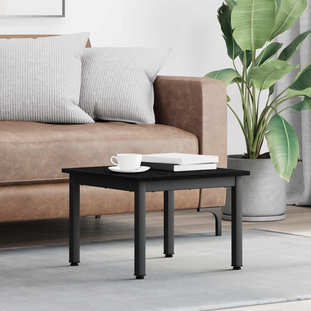 Produktbild för Kaffeebord Svart Ek 50 x 50 x 36 cm Konstruerat trä