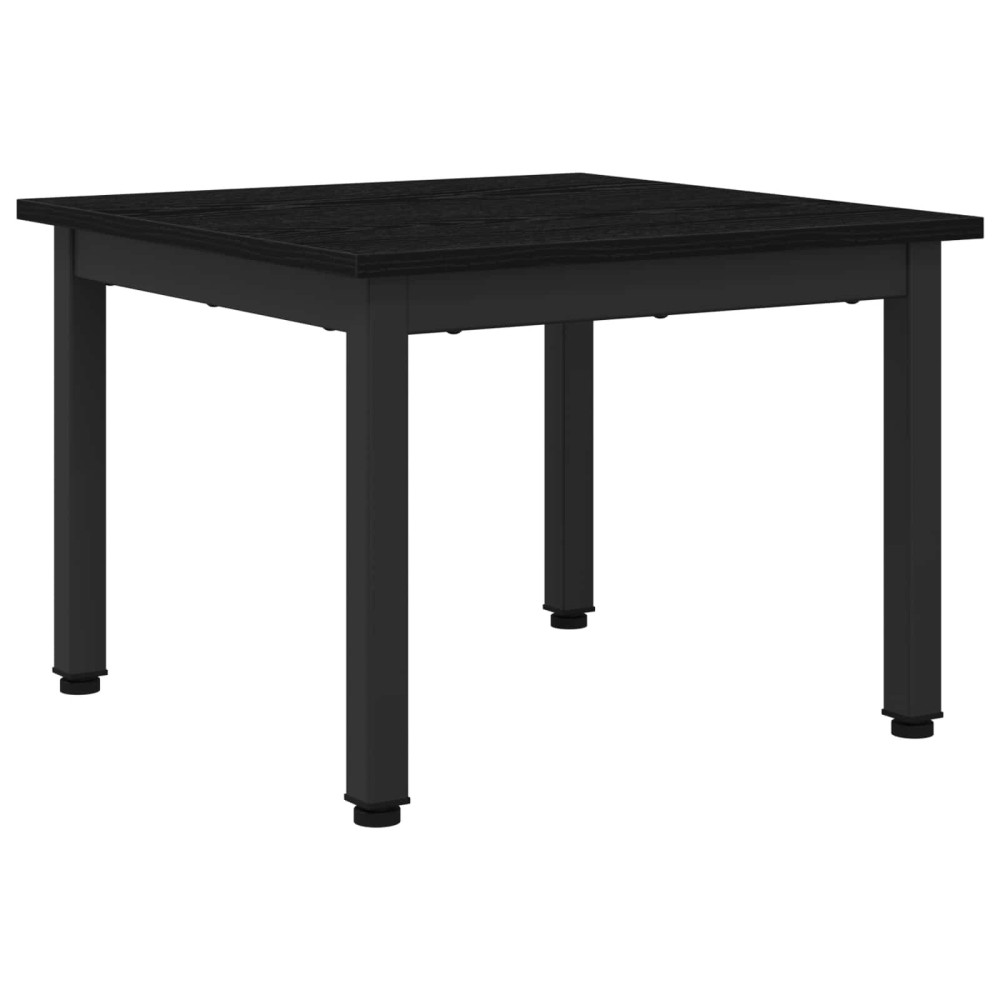 Produktbild för Kaffeebord Svart Ek 50 x 50 x 36 cm Konstruerat trä