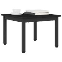 Produktbild för Kaffeebord Svart Ek 50 x 50 x 36 cm Konstruerat trä