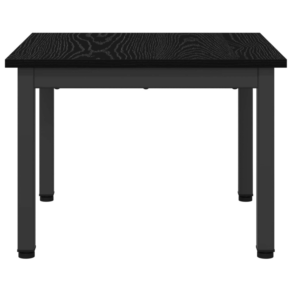Produktbild för Kaffeebord Svart Ek 50 x 50 x 36 cm Konstruerat trä