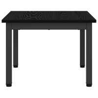 Produktbild för Kaffeebord Svart Ek 50 x 50 x 36 cm Konstruerat trä