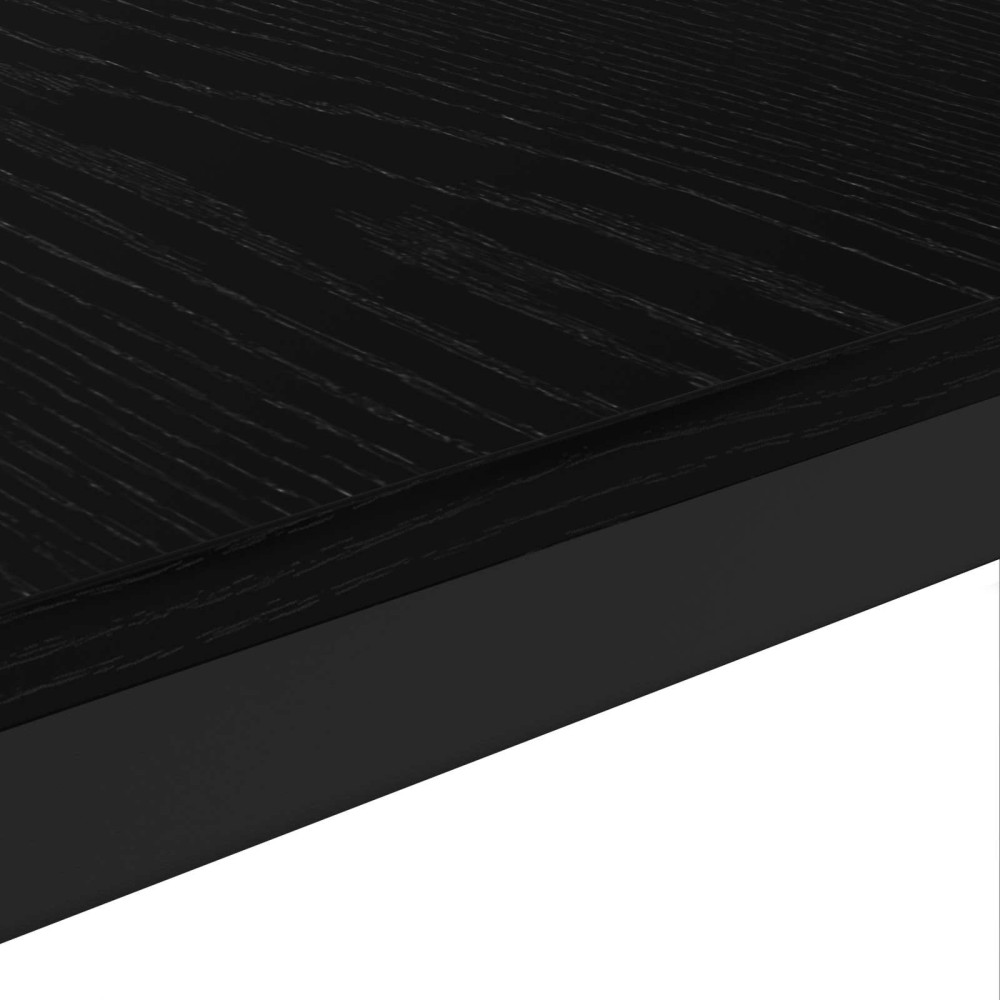 Produktbild för Kaffeebord Svart Ek 50 x 50 x 36 cm Konstruerat trä