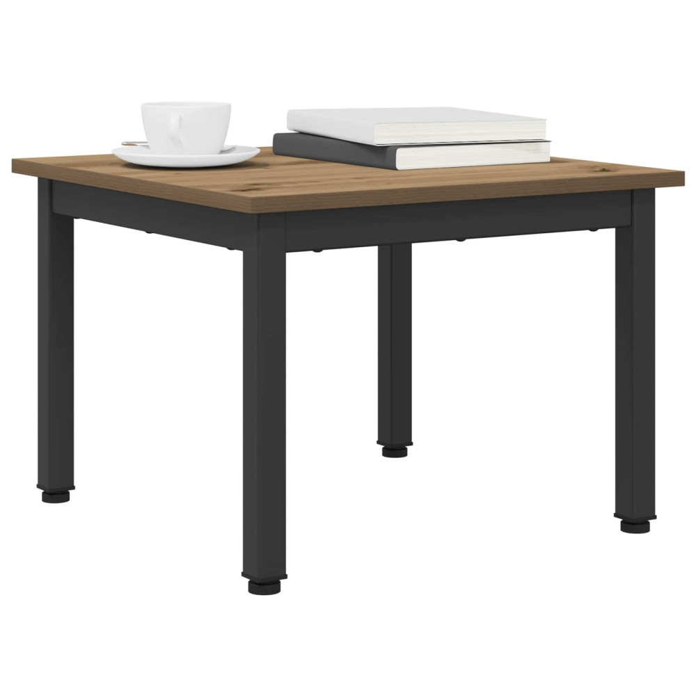 Produktbild för Kaffeebord Artisan Ek 50 x 50 x 36 cm Konstruerat trä