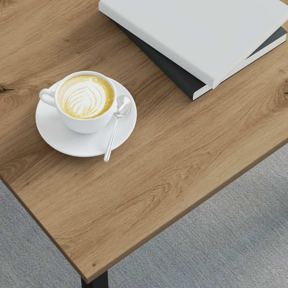 Produktbild för Kaffeebord Artisan Ek 50 x 50 x 36 cm Konstruerat trä