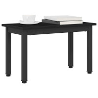 Produktbild för Kaffeebord Svart Ek 60 x 30 x 36 cm Konstruerat trä